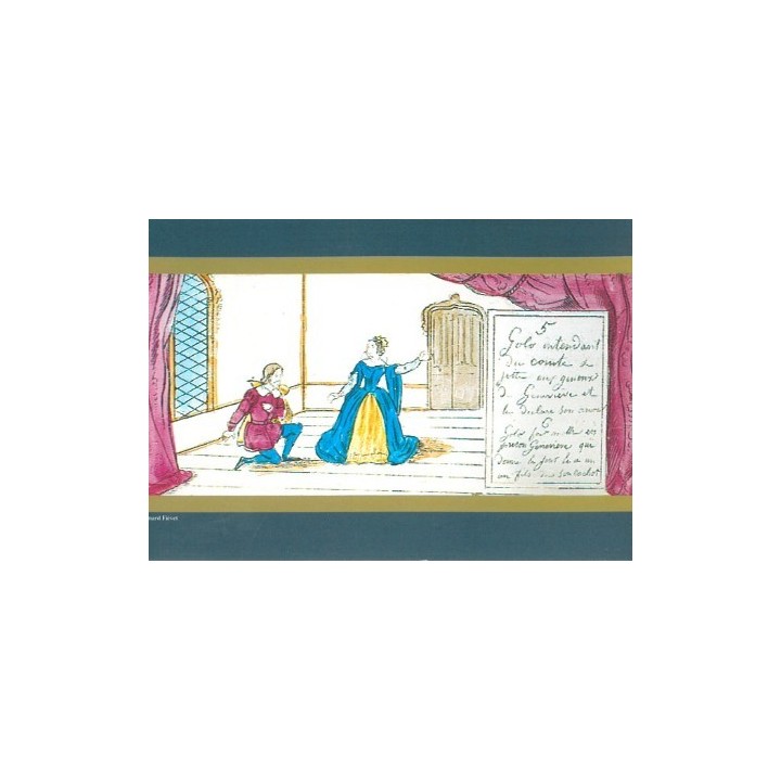 4 cartes Lanterne magique "Légende de Geneviève de Brabant"