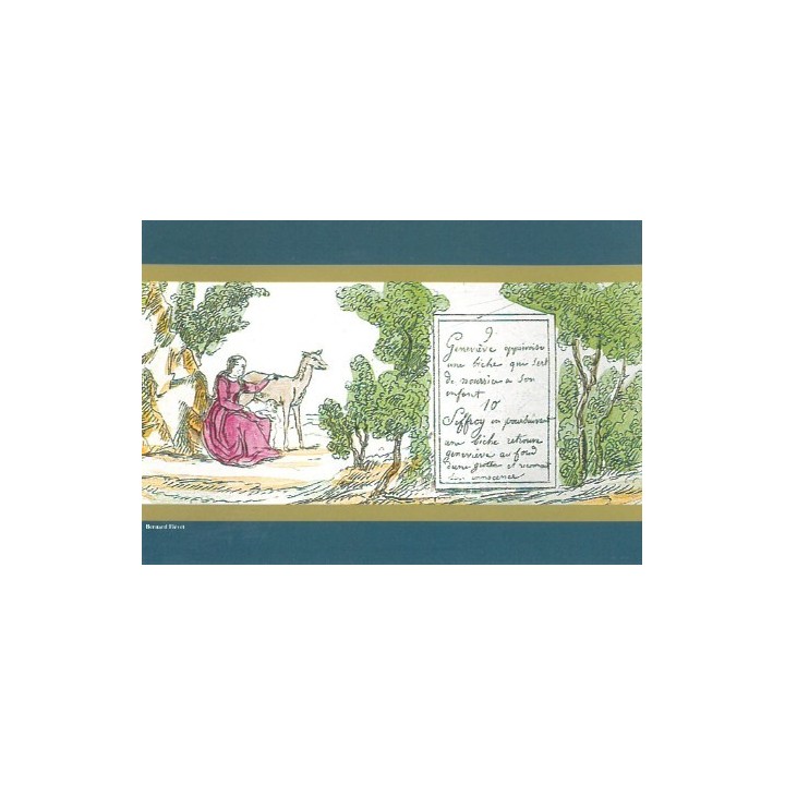 4 cartes Lanterne magique "Légende de Geneviève de Brabant"