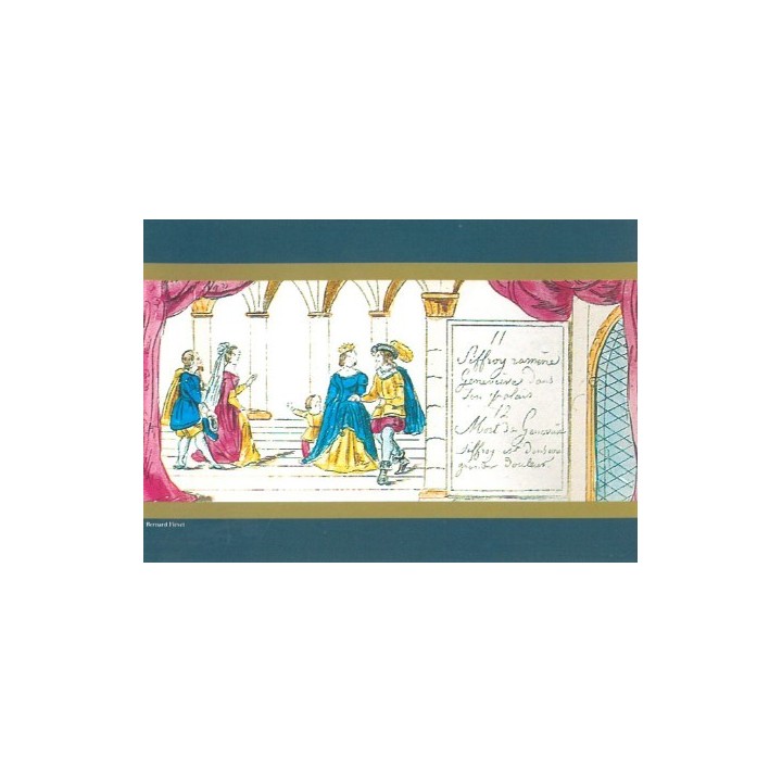4 cartes Lanterne magique "Légende de Geneviève de Brabant"