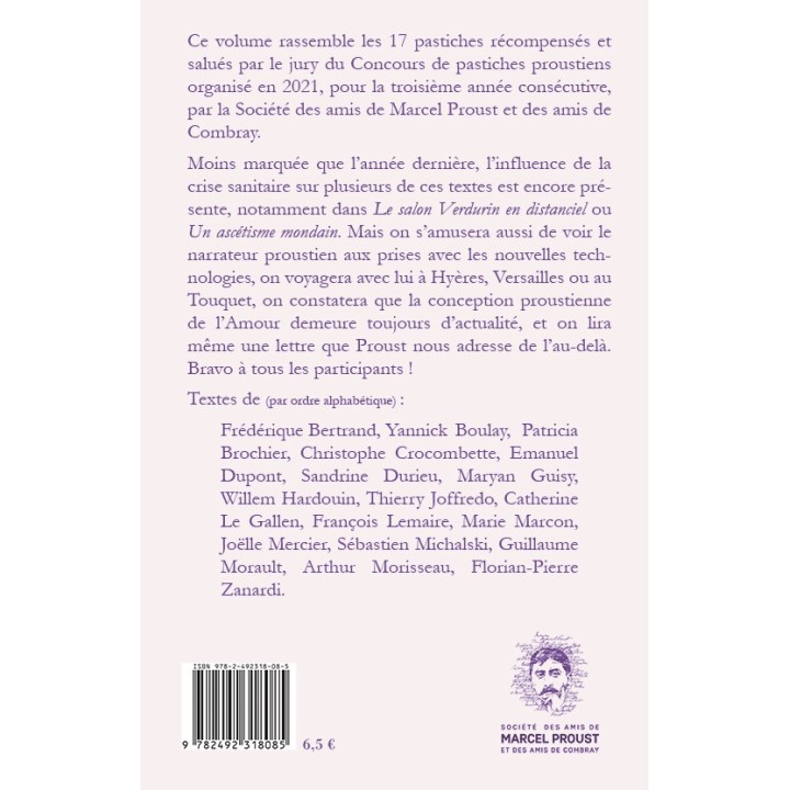 Recueil des pastiches lauréats du concours 2021