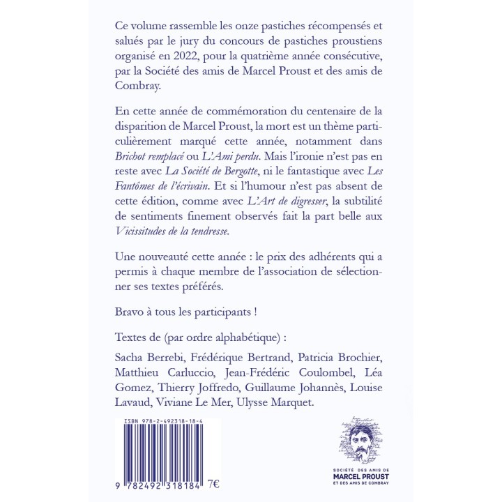 Recueil des pastiches lauréats du concours 2022