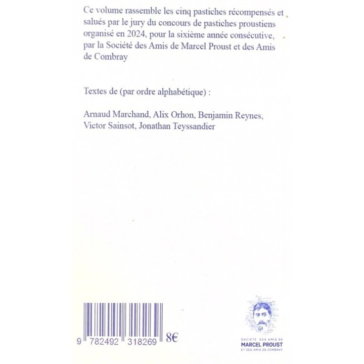 Recueil des pastiches lauréats du concours 2024