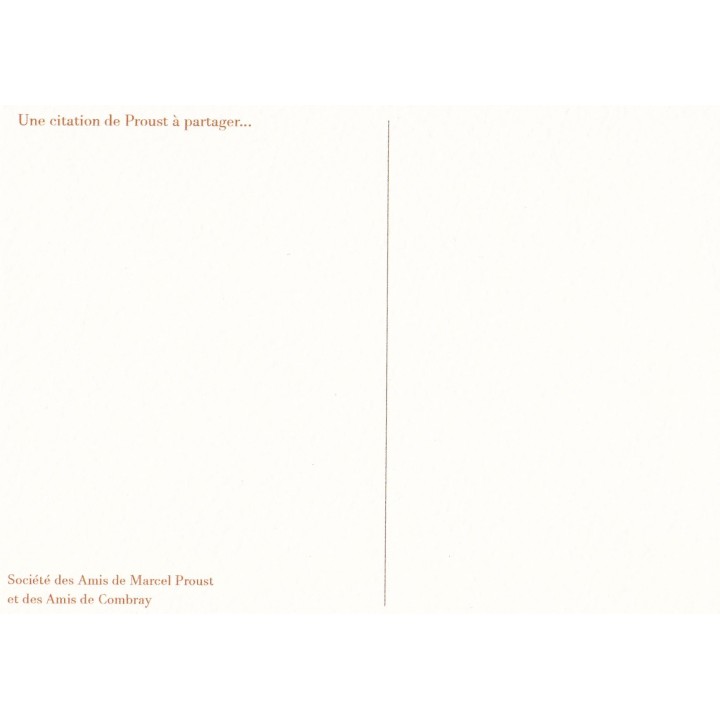Carte postale citation "Le souvenir…"