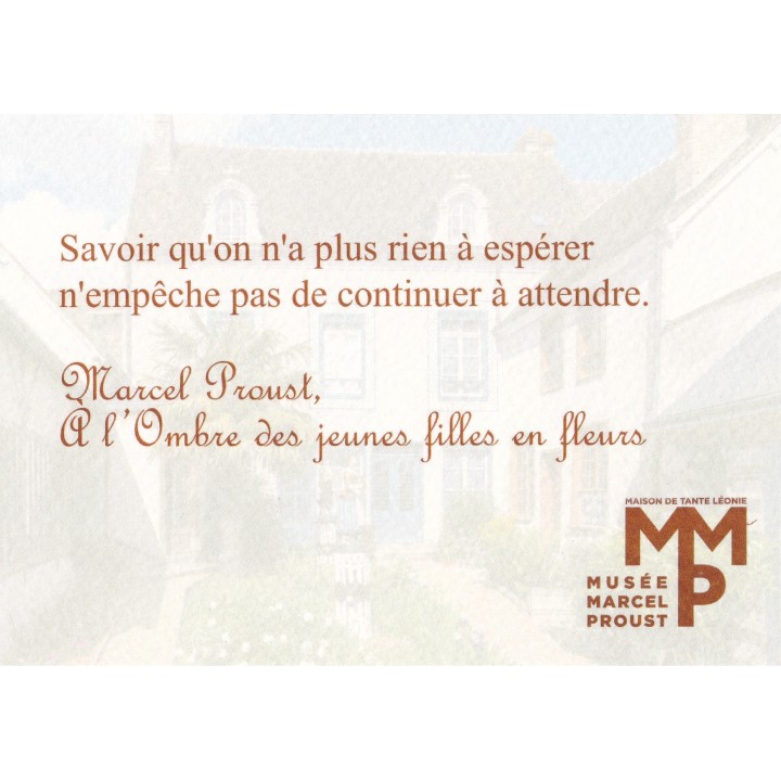 Carte postale citation "Savoir qu'on a plus rien à ..."