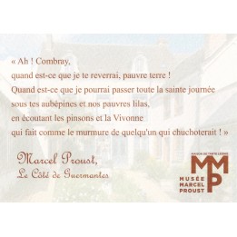 Carte postale citation "Ah ! Combray "