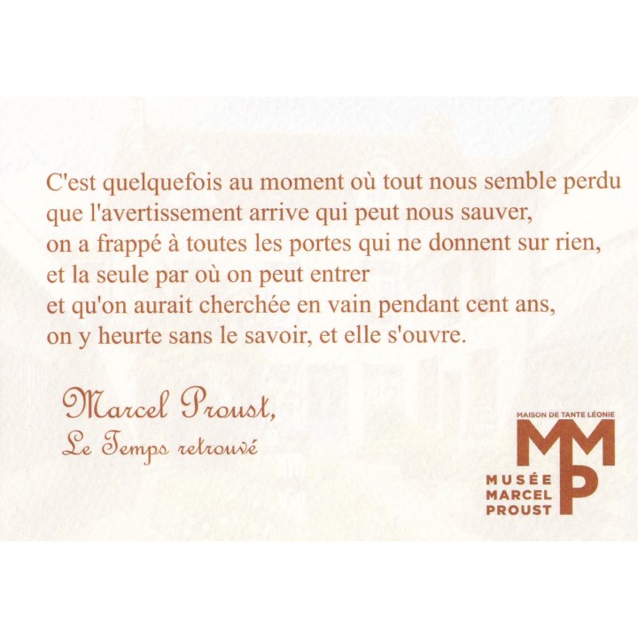 Carte postale citation "C'est quelque fois au moment ..."