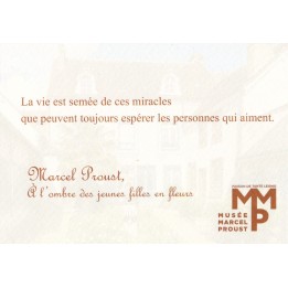 Carte postale citation "La vie est semée…"
