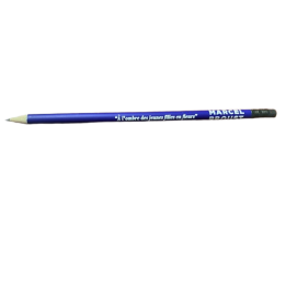 Crayon à papier bleu citation